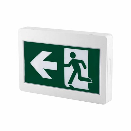 BEYOND LED TECHNOLOGY LED Running Man Safety Exit Sign|3.5W|6000-7000K | Green | 3.6V 1000mAh Ni-Cd Battery, 2PK JRMEEW